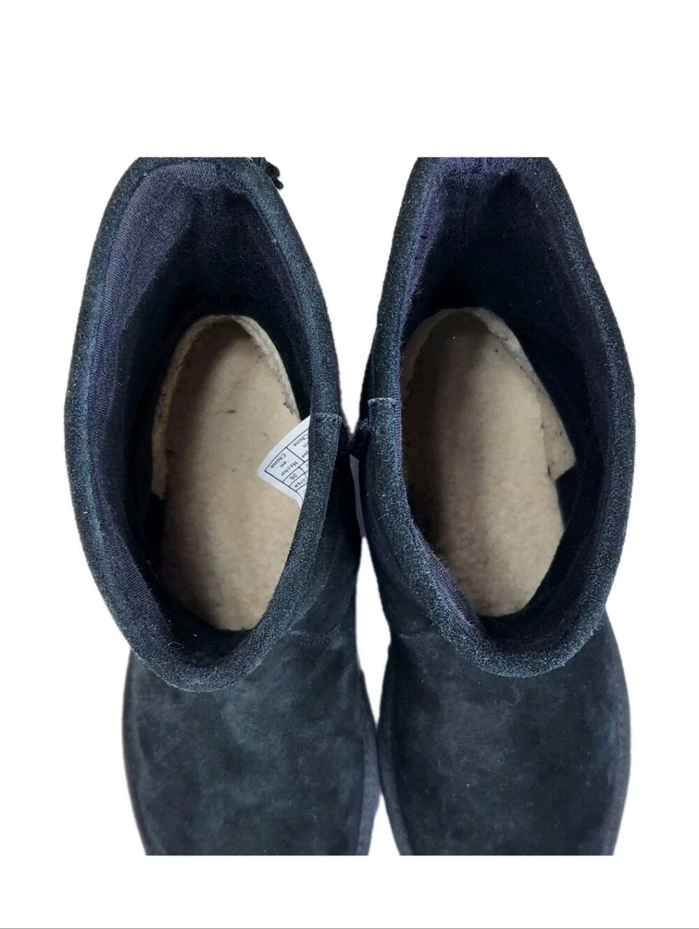 UGG Mia Tassle All-Season Boots Sz 9 Black Suede Short 1006427